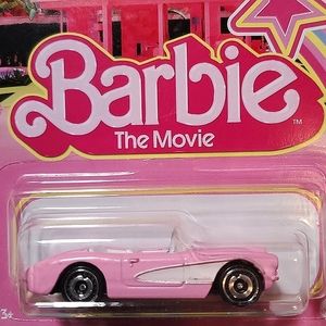 Hot Wheels Barbie Movie Pink Corvette Car